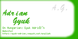 adrian gyuk business card